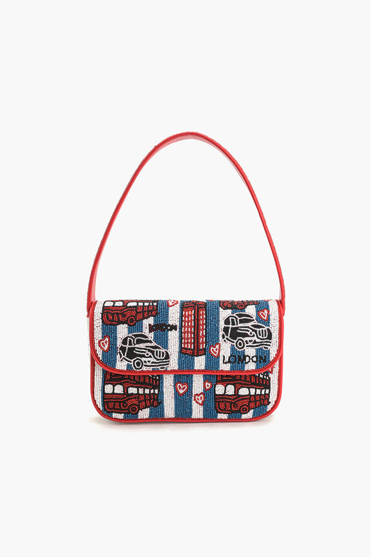 London Calling Beaded Shoulder Bag