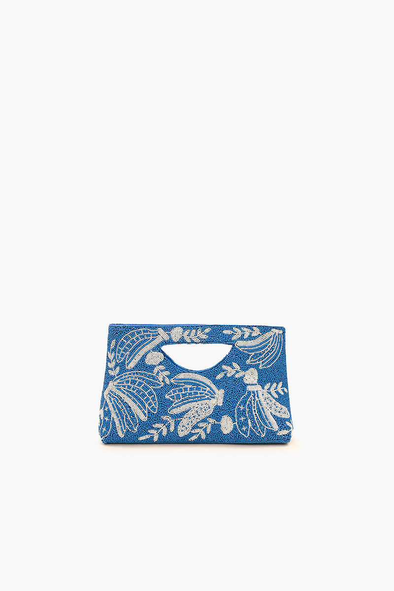 Blue-Nana Beaded Handbag