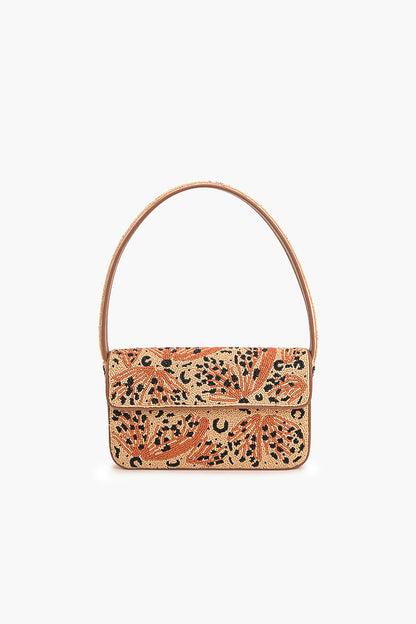 Leopard Lacewing Butterflies Beaded Shoulder Bag