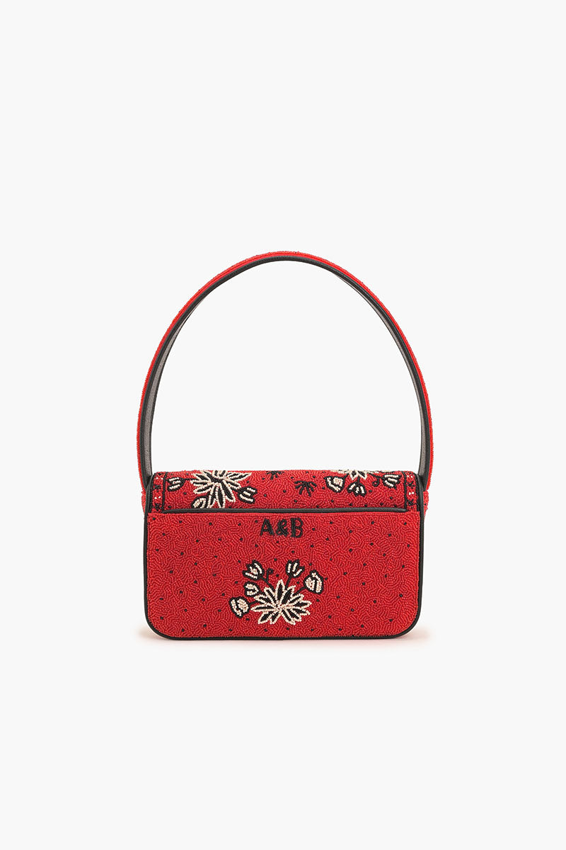 Leopard Scarf Beaded Shoulder Bag