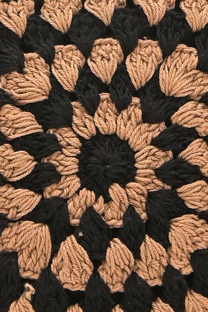 Vintage Squares Crochet Mini Tote