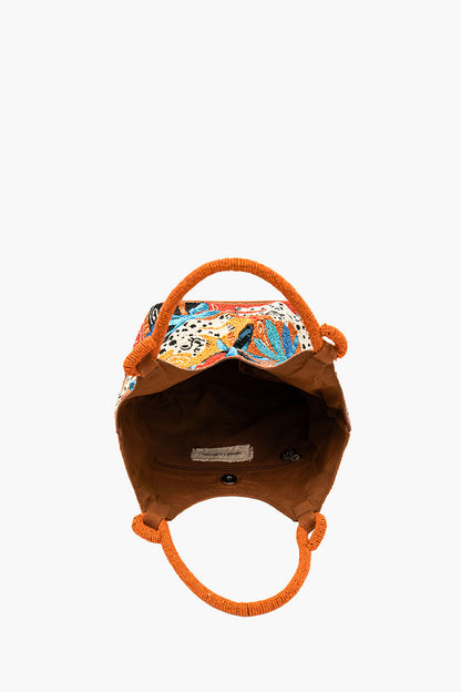 Autumn Forest Beaded Tote
