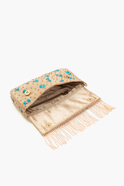 Natural Star Fish Beaded Shoulder Bag