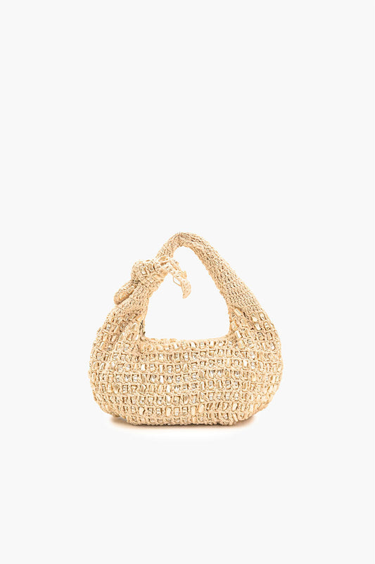 Crochet Shell Beaded Handheld Bag