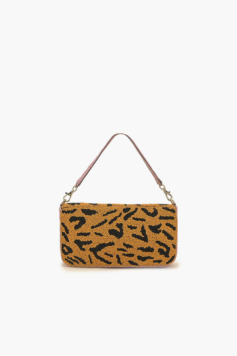 Mixed Animal Beaded Shoulder Bag