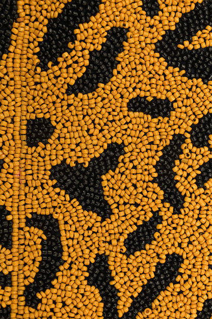 Mixed Animal Beaded Shoulder Bag