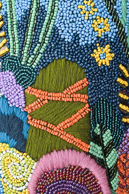 Ocean Inspired Beaded Shoulder Bag