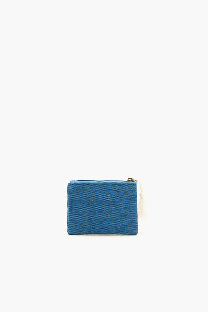 Banana Leaf Beaded Coin Pouch