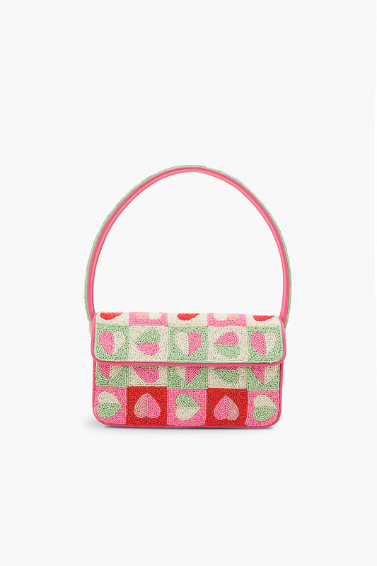 Sweetheart Hand-Beaded Romantic Shoulder Bag