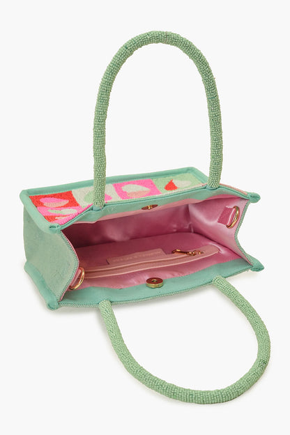 Sweetheart Hand-Beaded Romantic Mini Tote