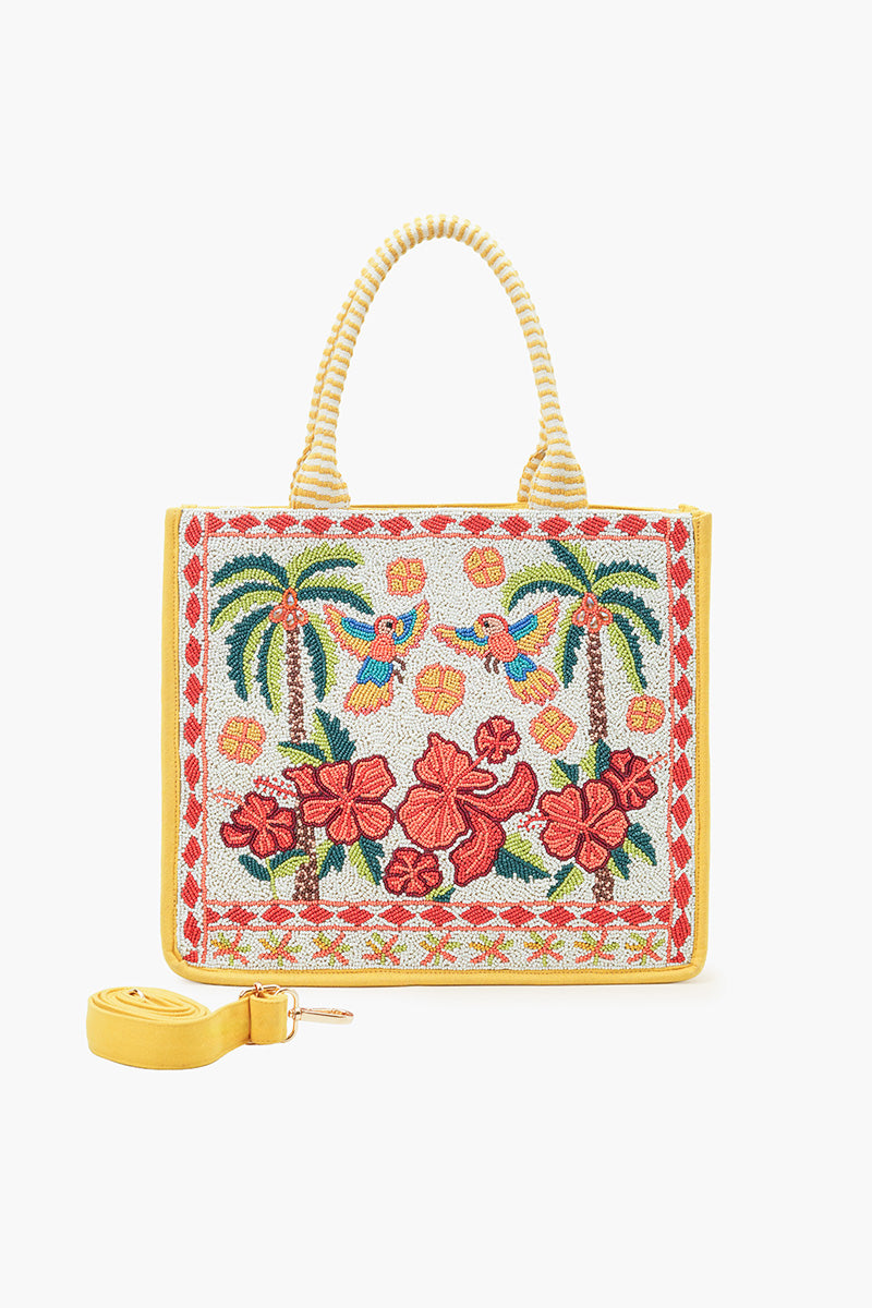 Rio Rhythm Vibrant Beaded Artisan Book Tote