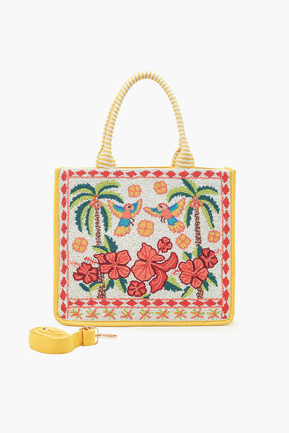 Rio Rhythm Vibrant Beaded Artisan Book Tote