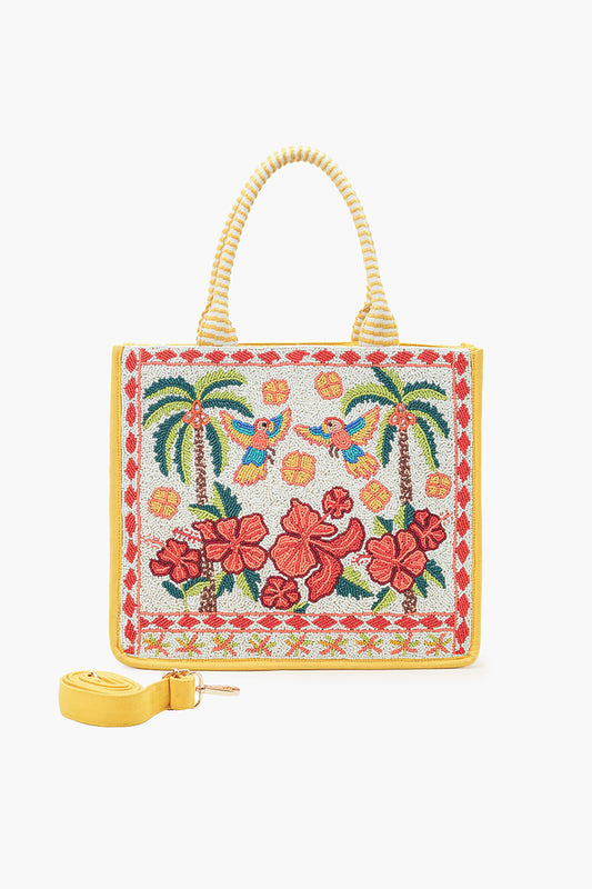 Rio Rhythm Vibrant Beaded Artisan Book Tote