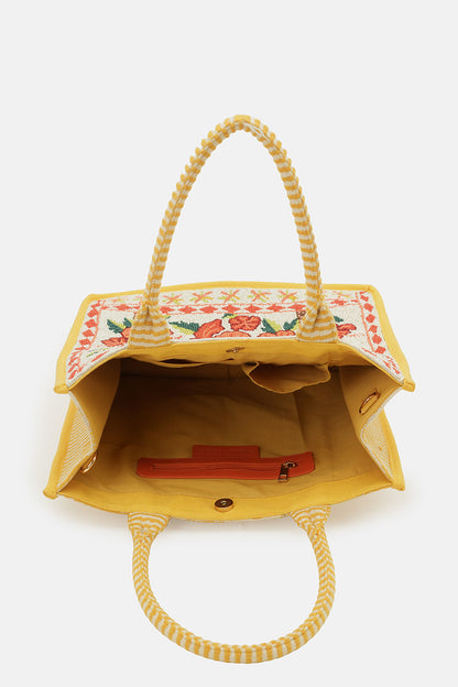 Rio Rhythm Vibrant Beaded Artisan Book Tote