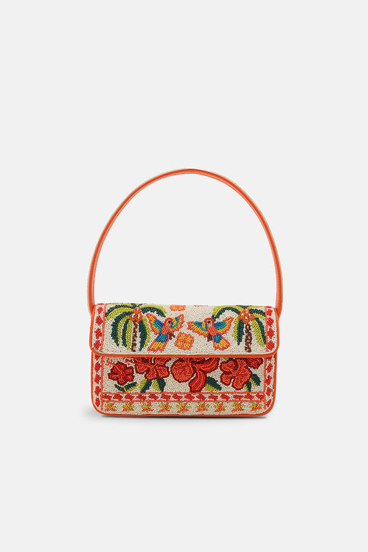 Rio Rhythm Vibrant Beaded Artisan Shoulder Bag