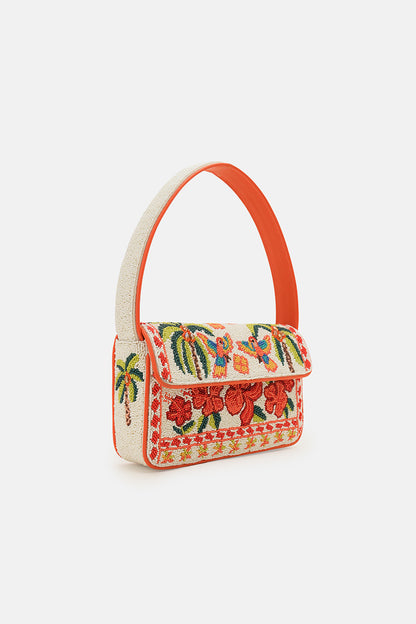 Rio Rhythm Vibrant Beaded Artisan Shoulder Bag