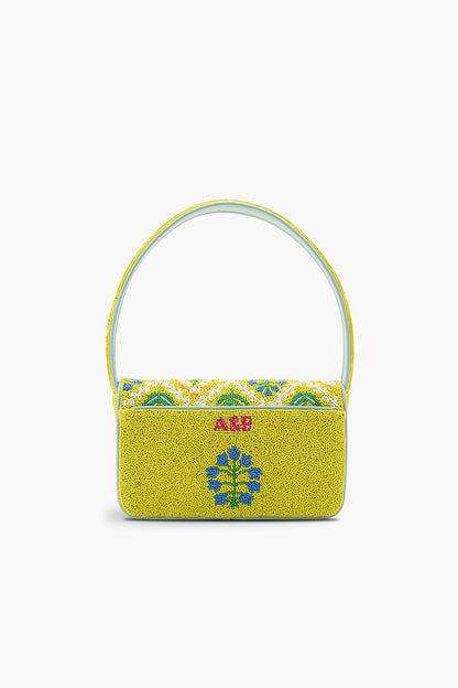 Mod Garden Geo Floral Beaded Shoulder Bag