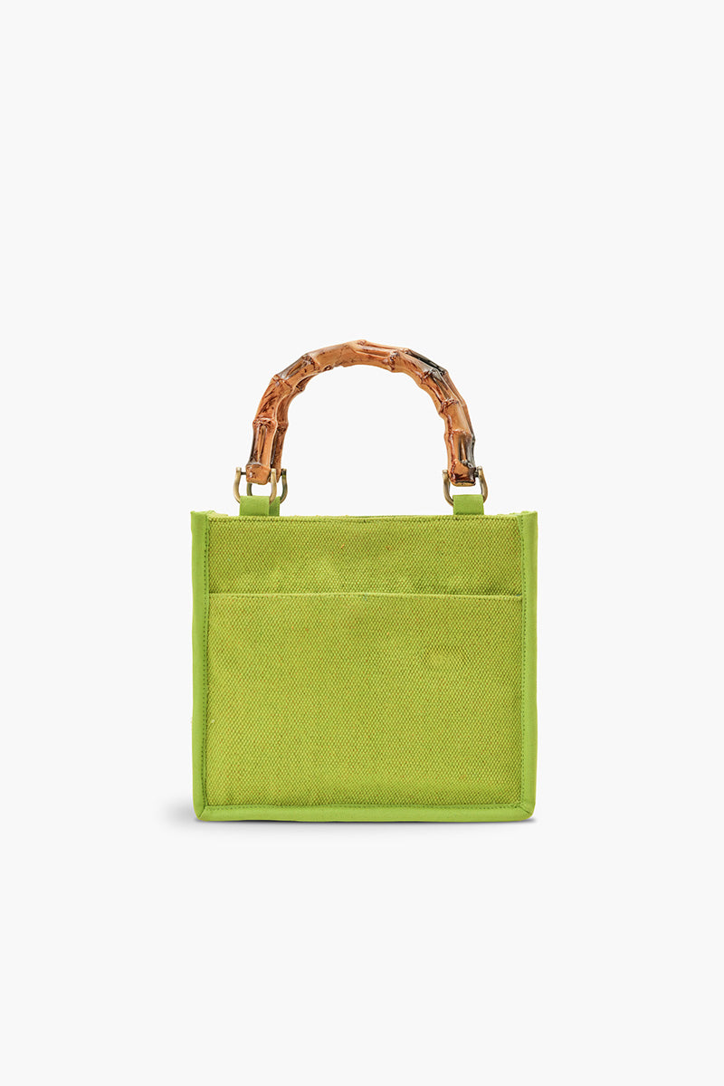 Mod Garden Geo Floral Beaded Mini Tote