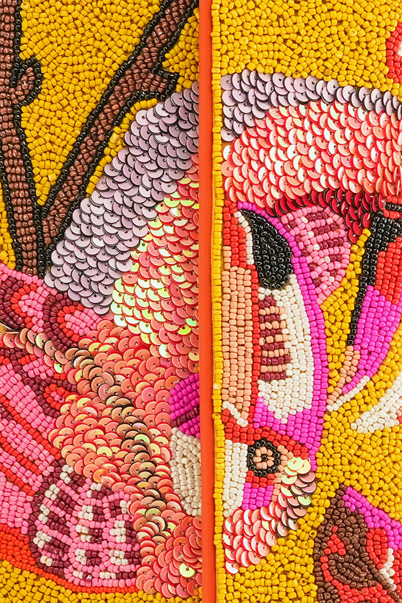 Tropical Toucan Handcrafted Beaded Shoulder Bag