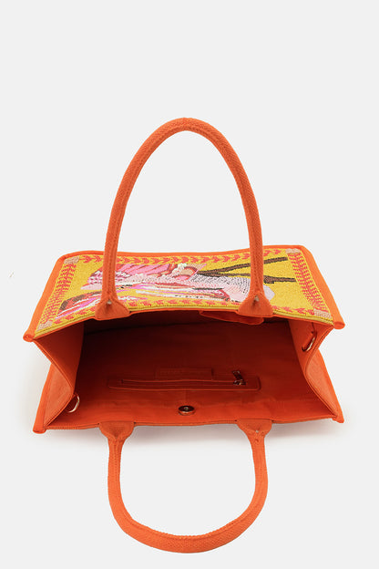 Tropical Toucan Handcrafted Book Tote