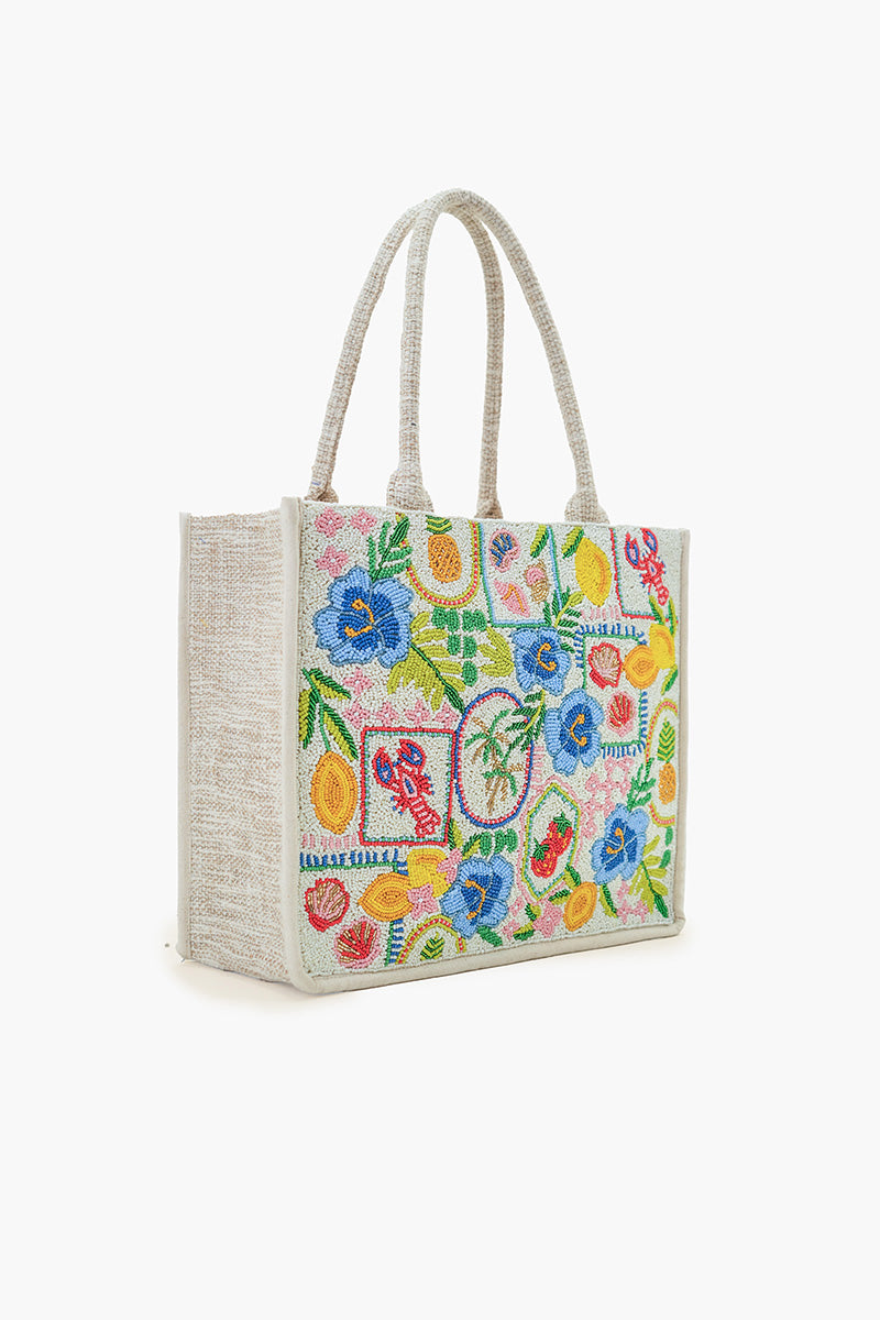 Capri Zest Lemon Strawberry Hibiscus Book Tote