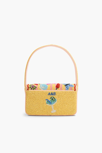 Riviera Chic "La Dolce Vita" Beaded Shoulder Bag