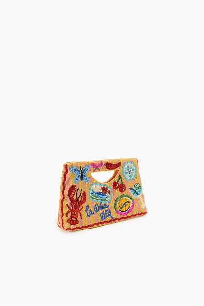 Riviera Chic "La Dolce Vita" Beaded Handheld Clutch