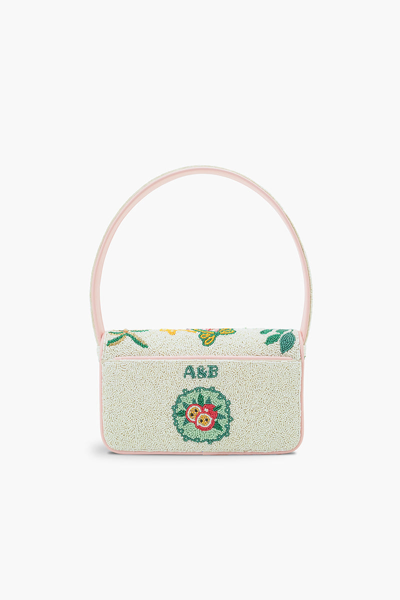 Postcard From Italy Destination Beaded Shoulder Bag