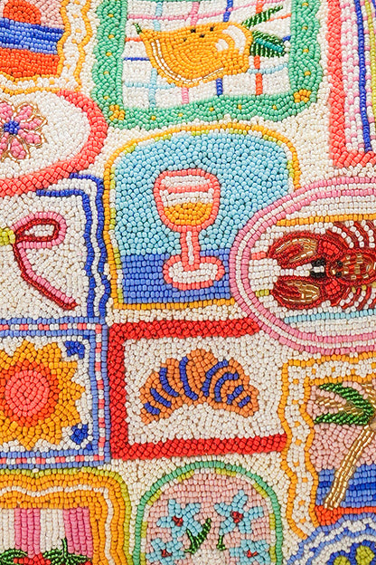 Ultimate Summer Vacay Beaded Oversized Tote