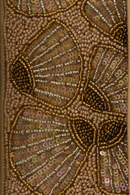 Shimmering Gold Shell Artisan Shoulder Bag