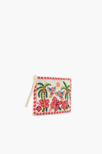 Rio Rhythm Vibrant Beaded Wristlet Clutch