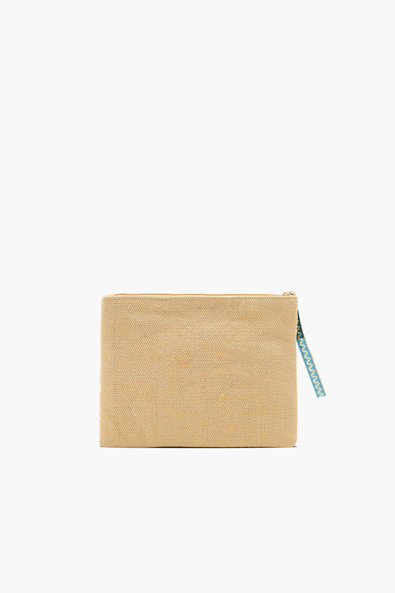 Tropical Harvest Banana Beaded Wristlet Clutch