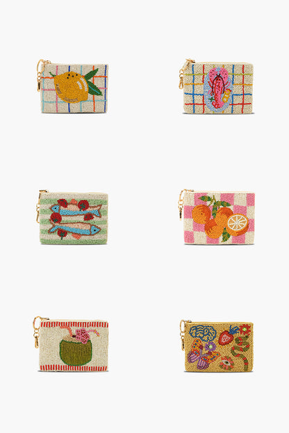 Set Of 6 Coin Pouch