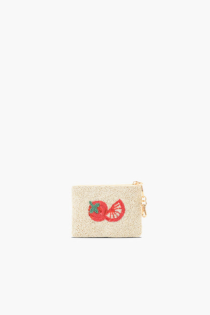 Seaside Stripes Sardine Beaded Coin Pouch