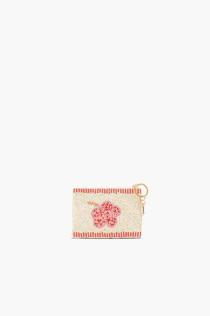 Tropical Harvest Coconut Beaded Coin Pouch