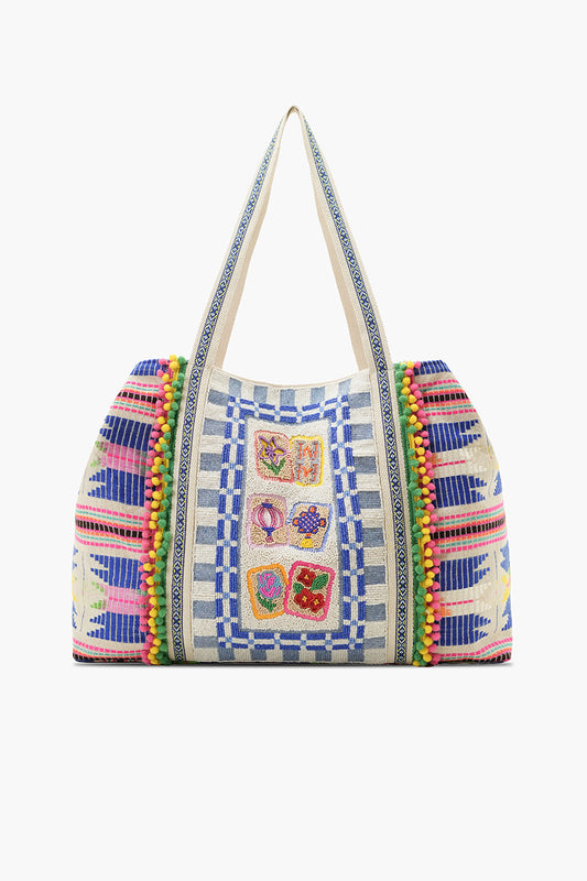 Mahjong Market Fully Hand-Beaded Large Tote