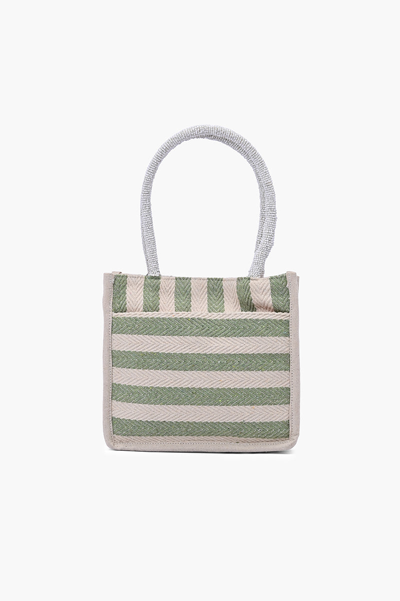 Pickleball Petite Hand-Beaded Small Tote
