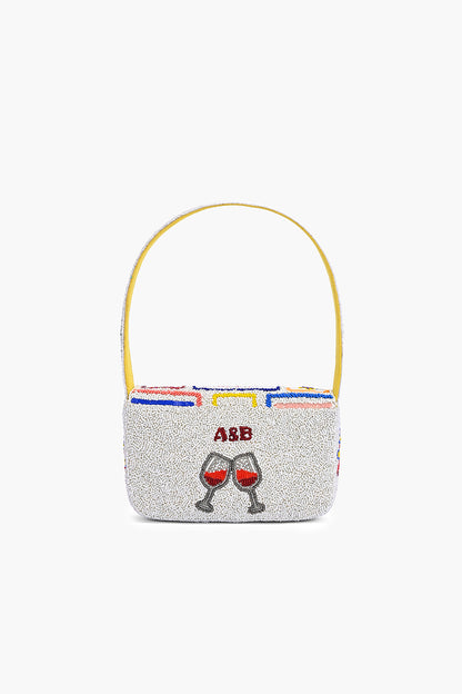 Mahjong Royale Fully Hand-Beaded Shoulder Bag