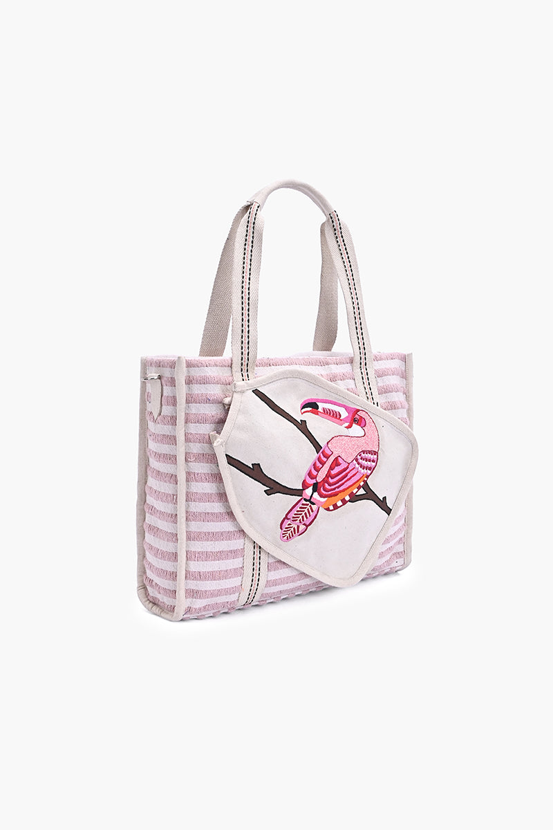 Tropical Toucan Artisan Pickleball Tote