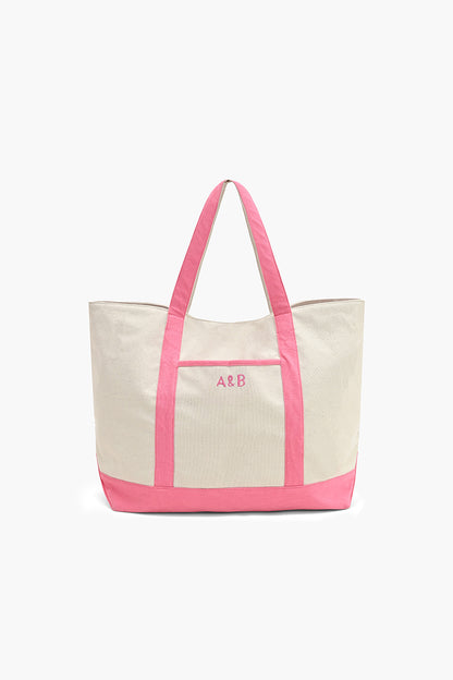 Flutter Stripe Carryall Boat Tote