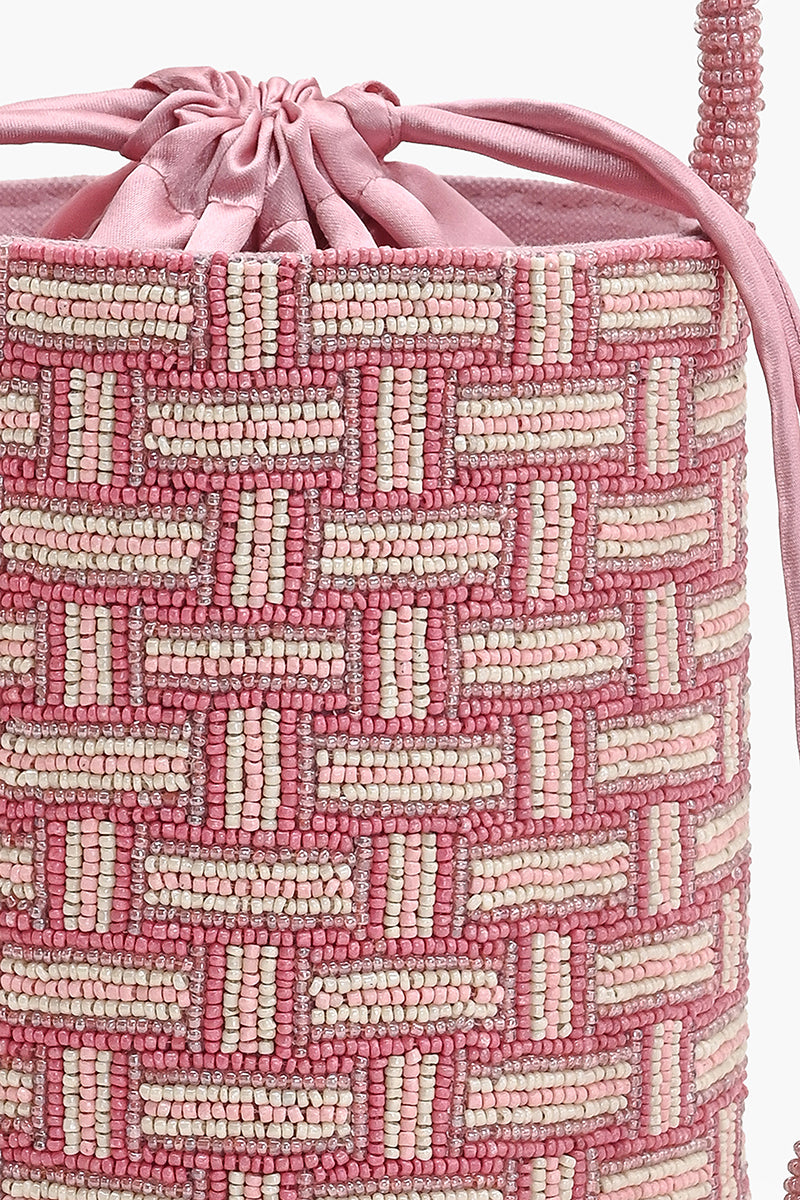 Bahama Breeze Beaded Bucket Bag