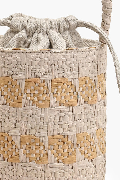 The Shoreline Shell Raffia Bucket Bag
