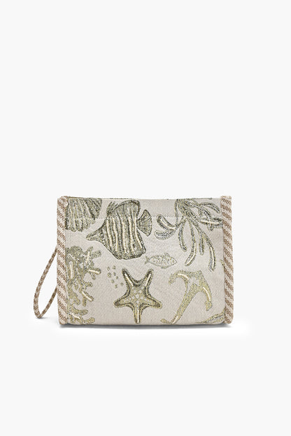 The Glitter Aqua Life Clutch
