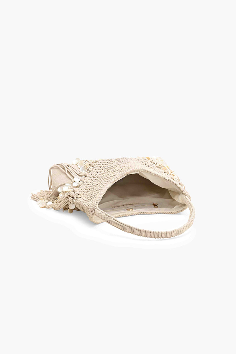 Shoreline Soiree Fringe Hobo Bag