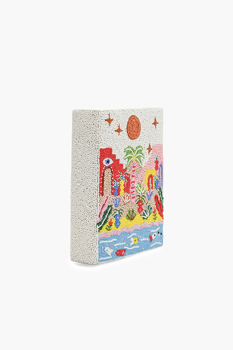 Mediterranean Tonal Pink Book Clutch