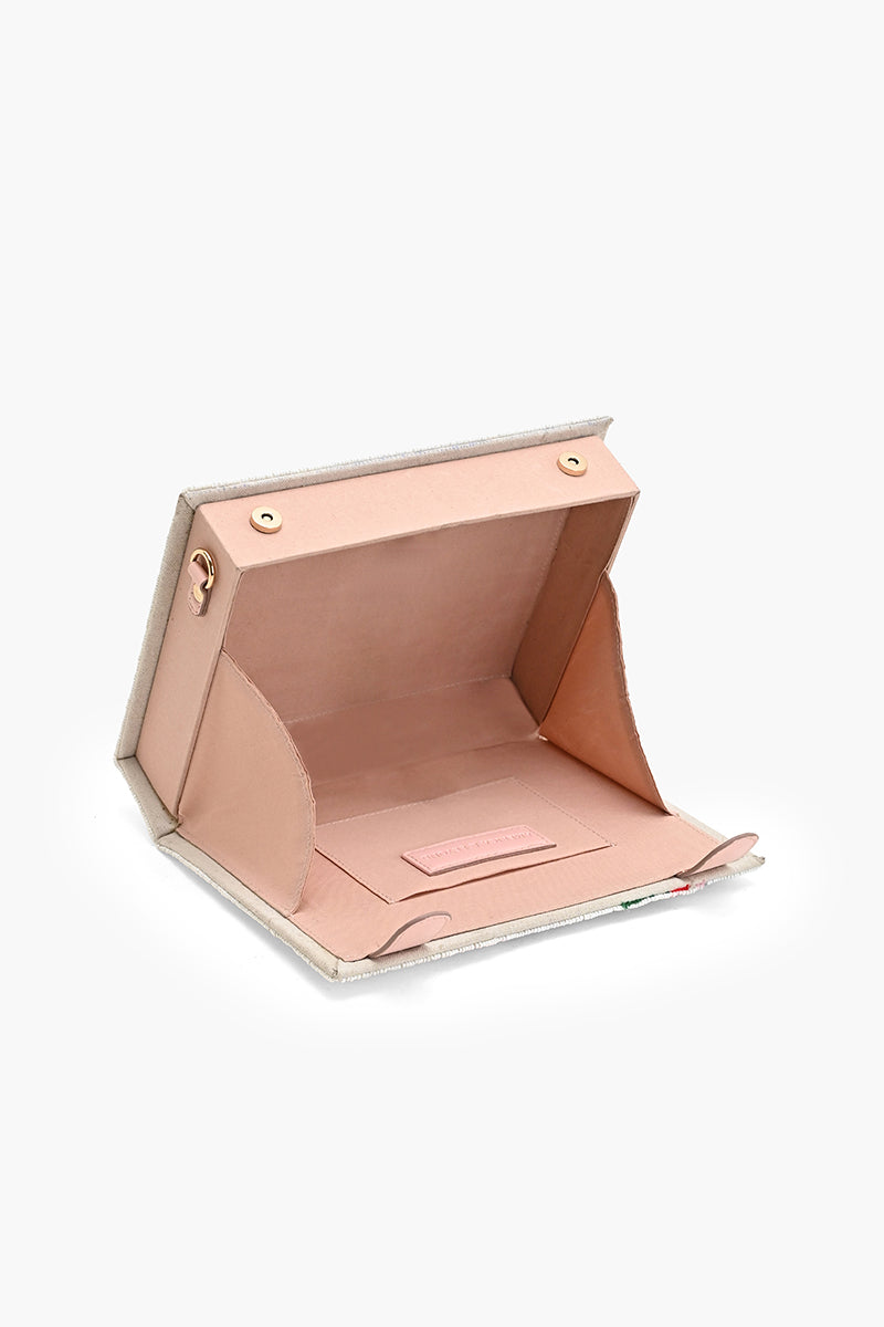 Mediterranean Tonal Pink Book Clutch