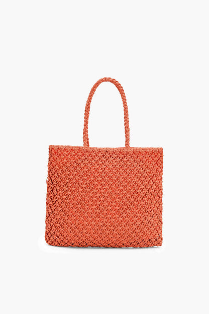 Sea La Vie Coral Raffia Beach Tote
