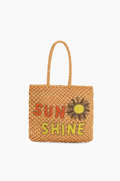 Chasing Sun Shine Raffia Tote Bag