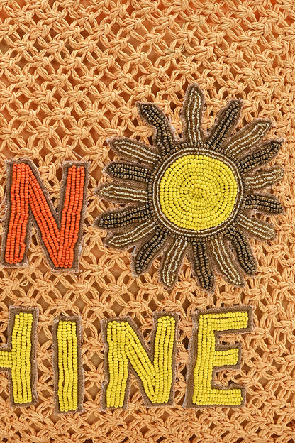 Chasing Sun Shine Raffia Tote Bag