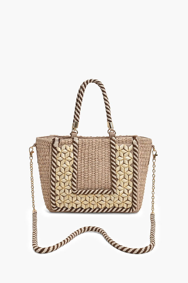 Hand-Corded Geometric Tote